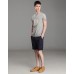 Lilbetter Cotton Round Neck Gray Skull Embroidery Tee