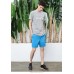 Lilbetter Cotton Round Neck Drop Dead Flower Pocket Gray Tee
