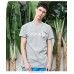 Lilbetter Cotton Round Neck Drop Dead Flower Pocket Gray Tee