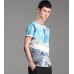 Lilbetter European Style 3D printing Male Star Tide Creative Tee