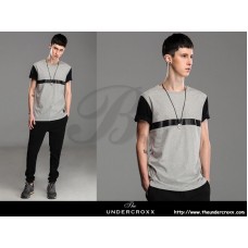 Lilbetter Black Gray Side Zip Tee