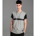 Lilbetter Black Gray Side Zip Tee