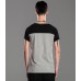 Lilbetter Black Gray Side Zip Tee