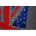TheUndercroxx 3052S Iron Star Drill Britain Flag Grey Tee