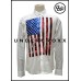 TheUndercroxx 6035L x American Flag White Print Shirt