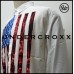 TheUndercroxx 6035L x American Flag White Print Shirt