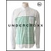 TheUndercroxx 6038L x Green Stripe White Shirt