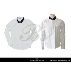 TheUndercroxx 6058L x Python Collar White Shirt