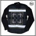 TheUndercroxx 6064L x  Owl Ring Print Black Shirt