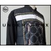 TheUndercroxx 6064L x  Owl Ring Print Black Shirt