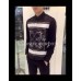 TheUndercroxx 6064L x  Owl Ring Print Black Shirt