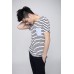 TheUndercroxx 3095S Pocket Anchors Print Stripe Tee