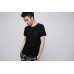 TheUndercroxx 3101S Metal Pentagram Star Rivet Leather Pocket Tee