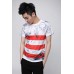 Undercroxx 3125S Red Stripe Painted Stone Wall Tee