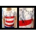 Undercroxx 3125S Red Stripe Painted Stone Wall Tee