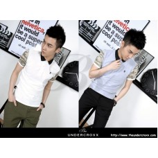 TheUndercroxx 2023S x Camouflage Sleeve Collar Tee