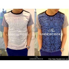 TheUndercroxx 3100S Iron Shoulder Python Print Tee