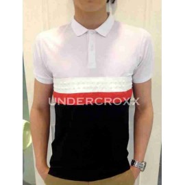 TheUndercroxx 2017s  x Iron x 3 Layers Striped Polo